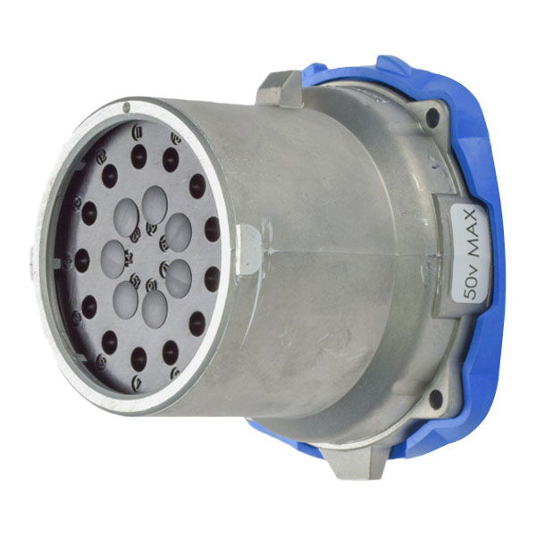 17-68130 - DN20c INLET METAL SIZE 5 IP 54/55 13P 15A 50 V 60 Hz